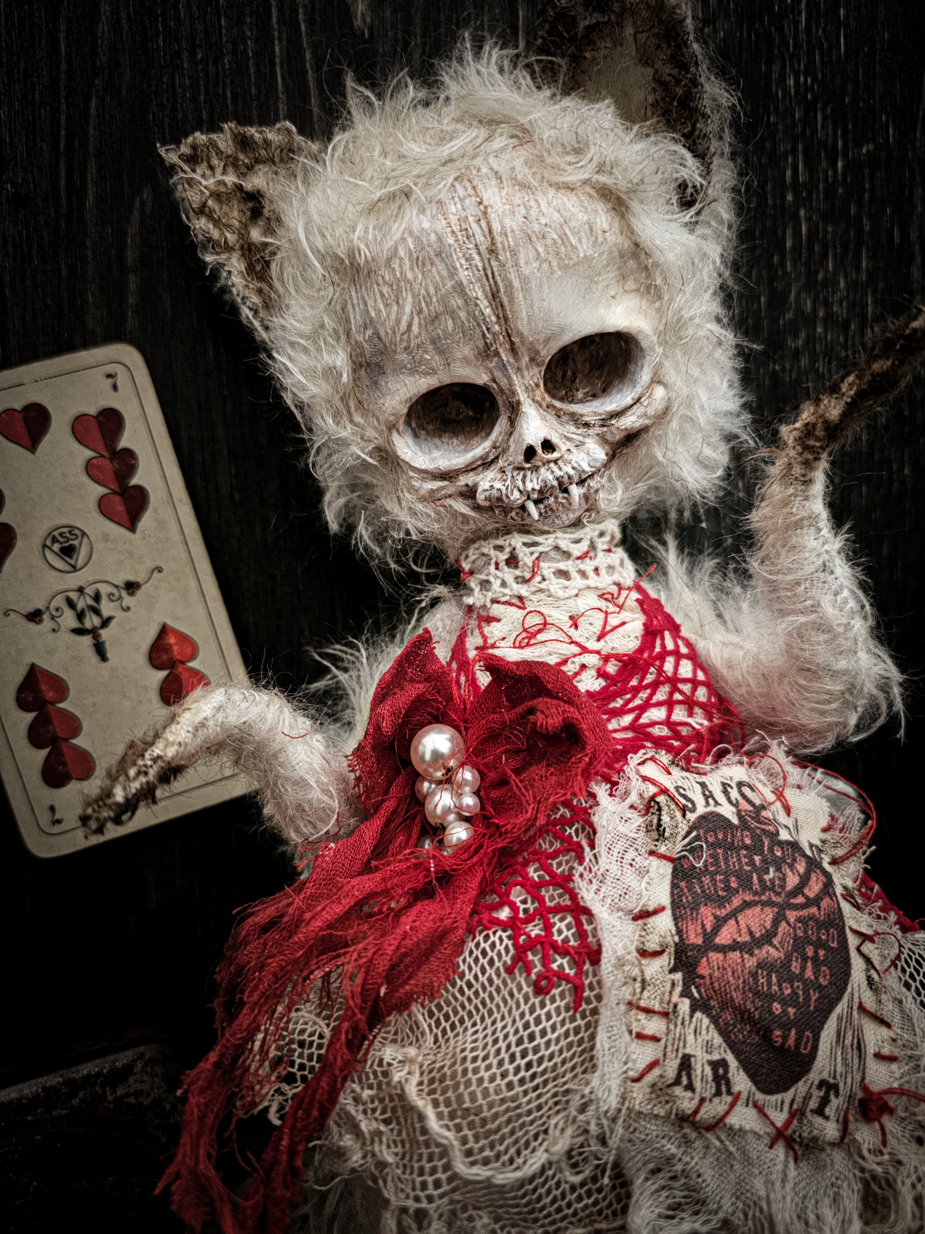 11" Skull Cat