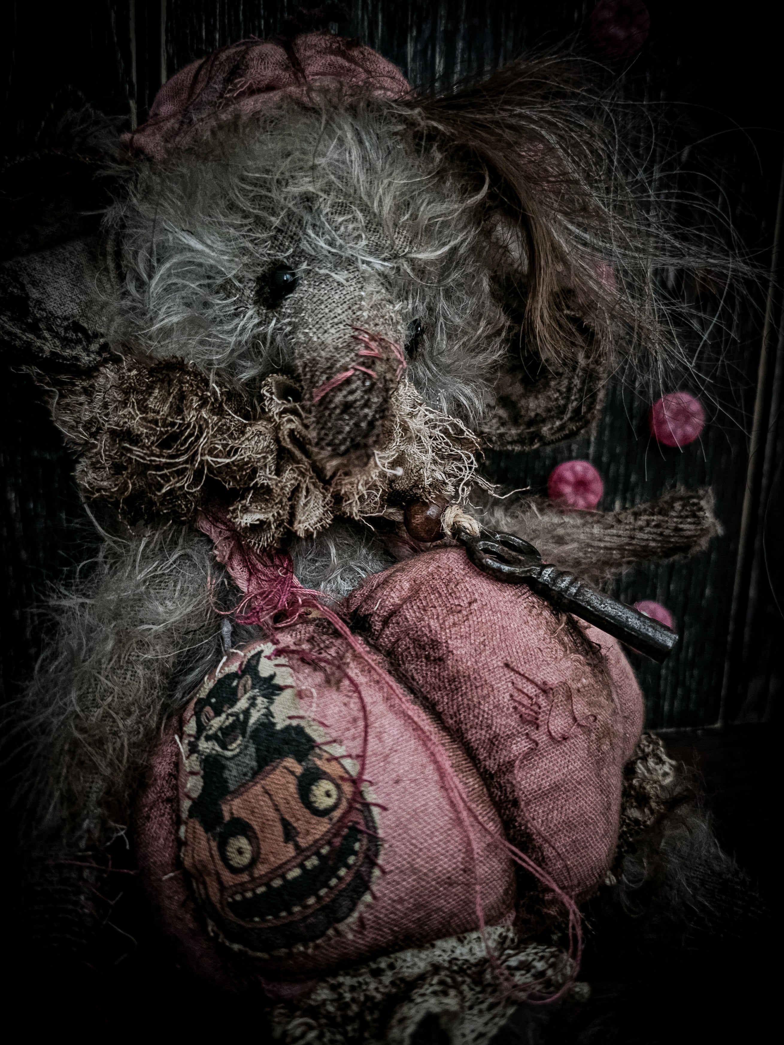10.6" Pink Pumpkin Elephant